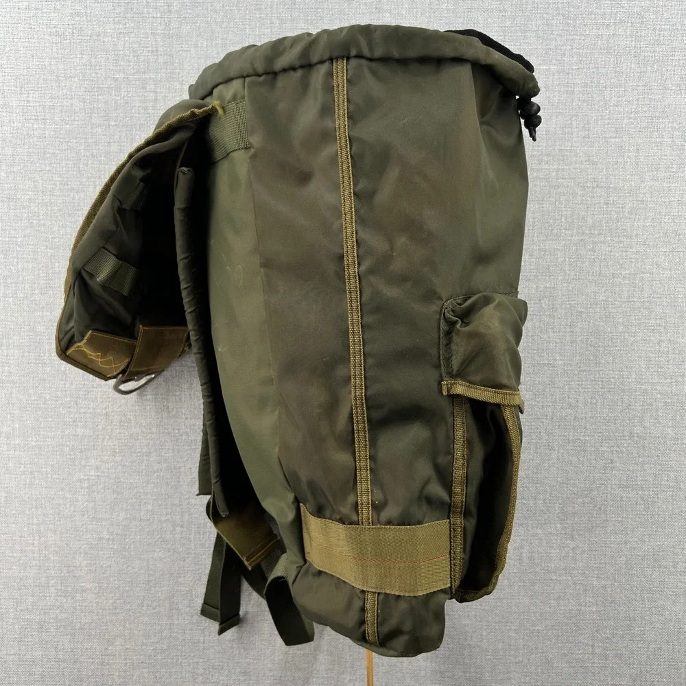 Vintage Boy Scouts of America Survival Bag Backpack Olive Green Utility Camping